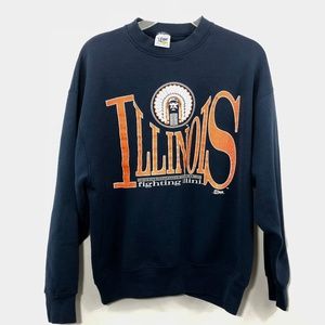 Vintage Fighting Illini  Crewneck